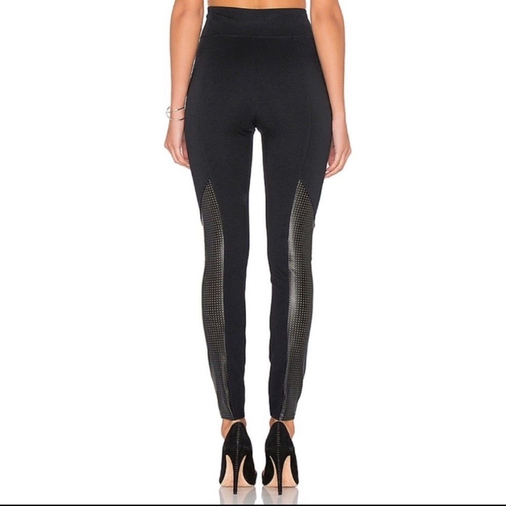 Spanx Faux Leather Perforated Leggings - Picture 3 of 6